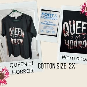 Queen of Horror cotton tee